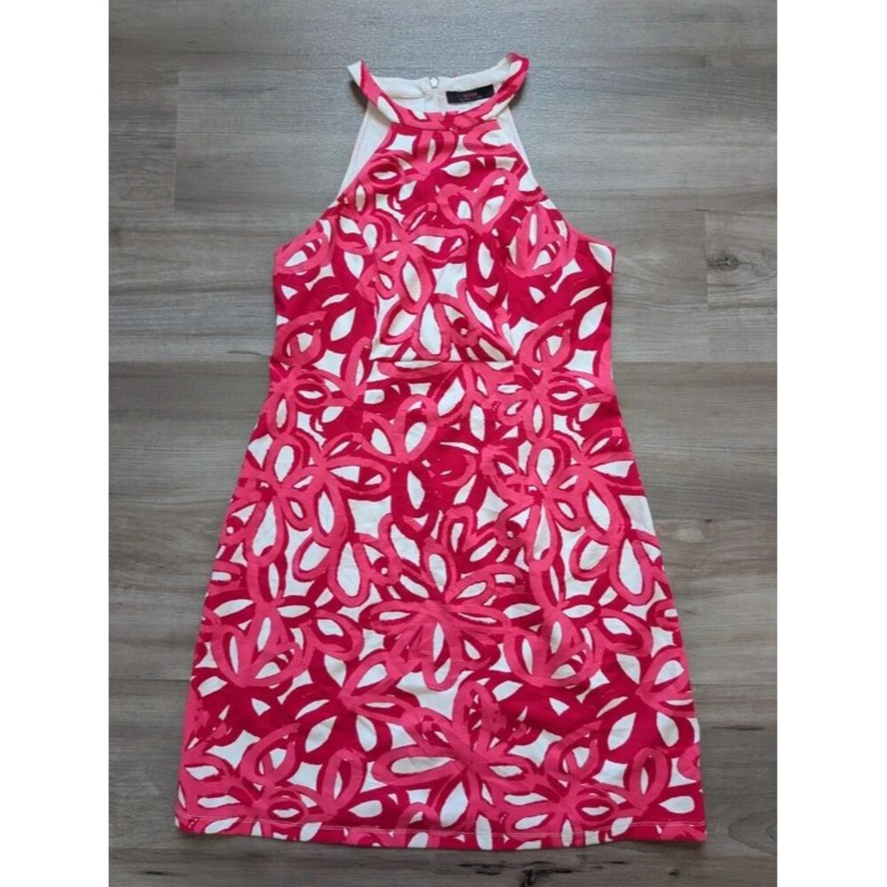 Trina Turk Pink Floral Print Halter Dress, Size 6 (D2)
